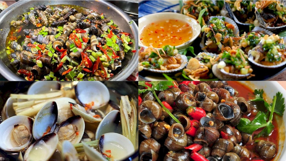 Chợ Cồn là nơi lý tưởng để thưởng thức những món ốc trứ danh
